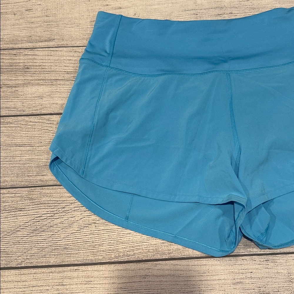 🍋Women’s Lululemon Speed Up High-Rise Lined Short 2.5" Size 10 turquoise W7BEXS🍋 - Picture 3 of 14